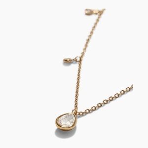 Ettika Gold Crystal Teardrop Necklace